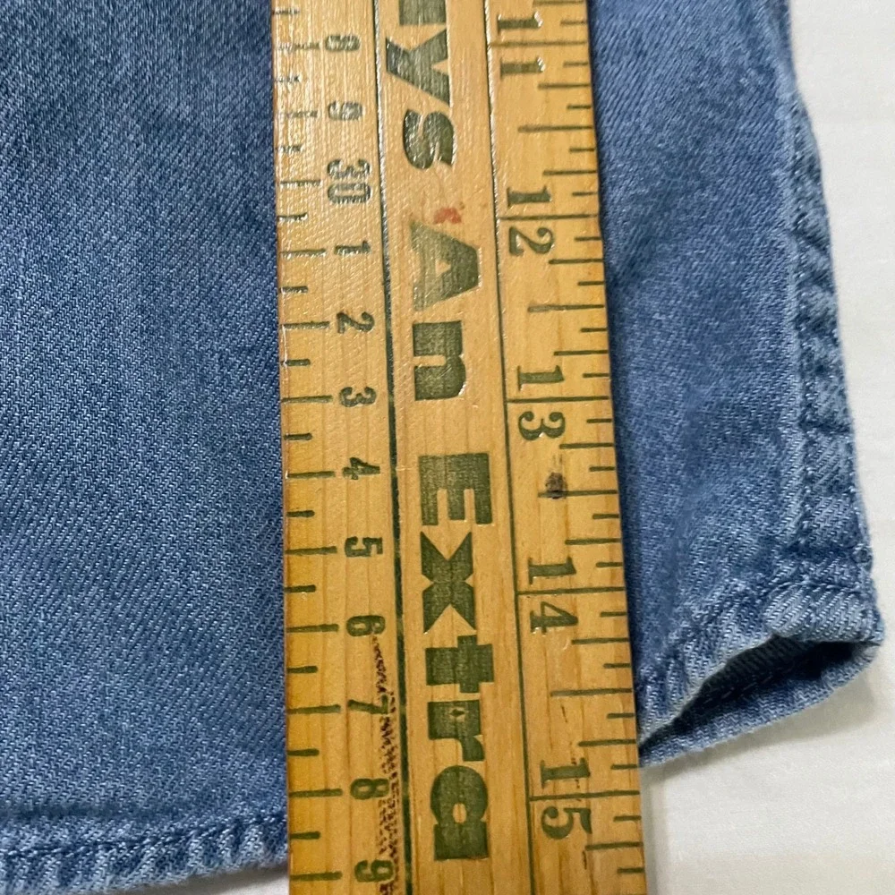 Levis Denim Shirt Toddler 2T Blue Western Snap Button Long Sleeve Cotton